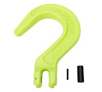 FTVOGUE Clevis Crochet Glissière 5,4 Tonnes Acier Forgé Allié | Crochet de Levage Robuste, Revêtement Vert, pour Transport par Camion, Entrepôt et Dépannage