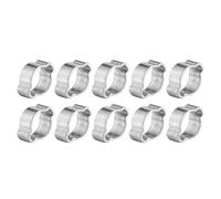 FTVOGUE Collier de serrage 10pcs zingué en acier inoxydable à deux oreilles pince d'entraînement de tuyau pour tube de tuyau d'essence (15-18MM)