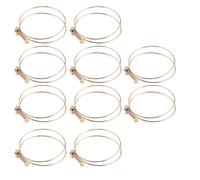 FTVOGUE Collier de Serrage à Double Fil en Fer zingué Colliers de Serrage Réglables 10 Pièces 21 Mm-25 Mm Clips de Tuyau de Verrouillage à Vis pour Utilisation de Conduites d'eau de Jardin de (100
