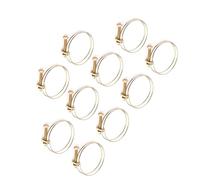 FTVOGUE Collier de Serrage à Double Fil en Fer zingué Colliers de Serrage Réglables 10 Pièces 21 Mm-25 Mm Clips de Tuyau de Verrouillage à Vis pour Utilisation de Conduites d'eau de Jardin de (57mm
