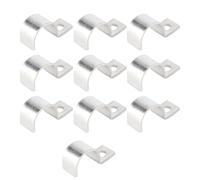 FTVOGUE Collier de Serrage à Trou Unique en Acier Inoxydable 304, Sangle de Conduit de Type P, 22 Mm, Brillant, sans Bavure, Cerceau de Fixation à un Trou pour Anneaux en Caoutchouc, Tuyaux en Acier