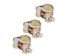 FTVOGUE Collier de Serrage, Collier de Serrage à Vis en Fer zingué 20 Pièces 17-19 Mm, de à Sangle Solide Renforcée à Tête Unique pour Usage Pharmaceutique Pétrochimique de Véhicule Automobile