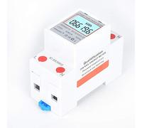 FTVOGUE Compteur d'énergie monophasé 230 V Compteur d'électricité Numérique DDS6619 5 A à 80 A LCD rétroéclairé Conception Microélectronique Installation Facile pour la de la Consommation