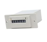 FTVOGUE Compteur électromagnétique AC220V Compteur Numérique Industriel à 6 Chiffres, d'impulsions de 0 à 999999, 10 Comptes par Seconde, 2,5 W, pour la des équipements de Machines et les Lignes de