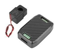 FTVOGUE Compteur Multifonction 100A, Moniteur D'énergie de Puissance avec | 80-260 V AC, Précision 0,5 %, Puissance Active 0-23 KW, Alarme de Suralimentation, Communication Logicielle, 90 X 60,5 Mm
