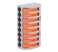 FTVOGUE Connecteur de Fil 50 Pièces, Bornier de Câblage Rapide 1 Entrée 7 Sorties, Nylon Ignifuge V0, 32A 250V, avec Barres Conductrices en Cuivre, pour L'éclairage des Appareils Ménagers (2)