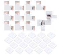 FTVOGUE Connecteurs de Bande LED en Forme de L, 4 Broches, avec 20 Clips de Connecteur pour Bandes Lumineuses LED RGB 5050 3520, sans Soudure, 10 Pièces