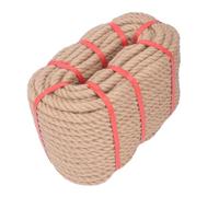 FTVOGUE Corde de Chanvre Naturel, Corde Torsadée Robuste de 164 Pieds, de Ficelle en Fibre Naturelle de 50 M avec Conception à Plusieurs Brins pour Cintre de Plantes de Jardin, (16mm)