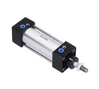 FTVOGUE Cylindre Pneumatique Pneumatique à Double Action en Alliage d'aluminium, Alésage de 32 Mm, Course de 50 Mm, G1, Port de 8 Pouces, 0 à 145 PSI pour les équipements d'automatisation, les