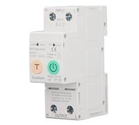 FTVOGUE Disjoncteur Intelligent 2P, Commutateur de Fuite de Mesure WiFi en Laiton PC 63A AC230V, Contrôle à Distance par Application, Feedback en Temps Réel pour Panneau d'atelier Domestique sur