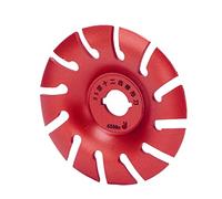 FTVOGUE Disque de Façonnage de Meuleuse en Acier Inoxydable, Roue de Sculpture sur Bois 95 Mm, 12 Dents pour Meuleuse d'angle, Travail du Bois, Coupe et Polissage pour, Plastique, Caoutchouc,