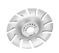 FTVOGUE Disque de Façonnage de Meuleuse en Acier Inoxydable, Roue de Sculpture sur Bois 95 Mm, 12 Dents pour Meuleuse d'angle, Travail du Bois, Coupe et Polissage pour, Plastique, Caoutchouc,