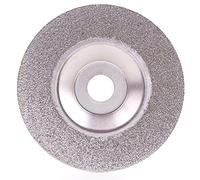 FTVOGUE Disque de Meulage Diamant 4 Pouces, Outils en Pierre Convexe Revêtus de 60 avec Trou D'arbre de 16 Mm pour Meuleuse D'angle Coupant la Céramique de Verre