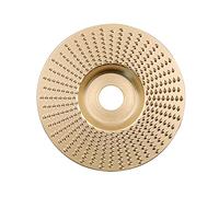 FTVOGUE Disque de Sculpture sur Bois, Meuleuse d'angle, Outil de Façonnage, Meule en Acier à Haute Teneur en Carbone, Arc d'alésage de 100 Mm, 16 Mm ou Plat pour le Façonnage du Bois, les (Surface