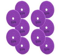 FTVOGUE Disques de Ponçage de 3 Pouces, Tampons de Polissage Diamant 800 pour Pierre de Béton de Marbre, Outil de Polissage Humide ou Sec, Tampons Violets de 80 Mm, Paquet de 10 pour le de Terrazzo en