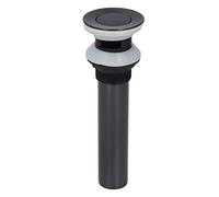 FTVOGUE Drain d'évier de Salle de Bain, Ensemble de Drainage d'évier à Rebond en Acier Inoxydable 18,6 X 6 Cm, Support de Montage Extractible, Installation Facile, pour les Utilisateurs de Lavabo