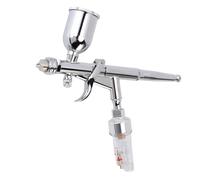 FTVOGUE Ensemble d'aérographe HVLP à Alimentation par gravité à Double Action avec Buse de 0,3 Mm, Tasse de 15 CC, pour la Peinture de Modèles et la Décoration de Gâteaux