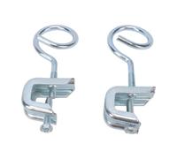 FTVOGUE Ensemble de Pinces de Poutre en Aluminium, Charge de 34 Kg | Sans Perçage, Crochets pour Poutre en I, 50 Pièces, Quincaillerie de Suspension, Anneaux de Bride de 1-1/4 Pouce, Câblage