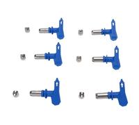 FTVOGUE Ensemble de Pointes de Pulvérisation de Peinture sans Air, Buse de Pulvérisation sans Air ABS en Acier Inoxydable, Paquet de 6 211 315 417 515 517 523, Large compatibilité pour Machine de,