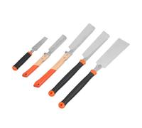 FTVOGUE Ensemble de Scies à Bois 5 Pièces Scies à Tirer Japonaises avec Lames en Acier SK5 et Poignées en Hêtre TPR Ensemble de à Main à Double Tranchant pour le Travail du Bois, le Jardinage, Coupe