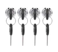 FTVOGUE Ensemble de Serrures à Came en Alliage de Zinc pour Classeur, Paquet de 4 avec 8 Clés pour Tiroir de Boîte aux Lettres, Porte Coulissante, Rangement de Bureau à Domicile, 20 Mm, 25 Mm, 30,