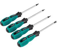 FTVOGUE Ensemble de Tournevis en U, 4 Pièces, Acier Chrome-Vanadium, Magnétique, Manche PP 80mm, Embouts M1.7-M2.6
