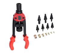 FTVOGUE Ensemble D'outils à Rivets en Acier au Carbone, Riveteuse Manuelle de 13 Pouces avec Mandrins M3 M4 M5 M6 M8 M10 M12 pour Meubles, Applications Industrielles Marines Automobiles