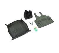FTVOGUE Ensemble d'outils de Jardinage, Kit d'outils à Main de Jardin en Tissu Oxford avec Poignées Ergonomiques, Ensemble de 10 Pièces avec Sac de Rangement, Tablier et Tapis de Sol pour la