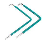 FTVOGUE Ensemble d'outils de Réglage de Fenêtre, clé Hexagonale en Acier 59CrV4 avec Tête Sphérique de 4 Mm et Embout étoile T15, Poignée Thermorétractable, Prise Sécurisée pour les Espaces