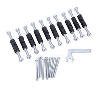FTVOGUE Ensemble d'outils de Réparation de Boîte de Jonction de Type 86, Kit de Fixation en Acier allié avec Boulons de Jambe de Force et clé pour l'installation de Boîtes Murales électriques (86