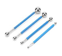 FTVOGUE Ensemble d'outils de Réparation de Coulis de Carrelage, Outil de Finition de Coulis à Tête Sphérique en Acier 4 Pièces Multi-taille 5mm à 19mm pour la Réparation de Joints de Mur de Sol en