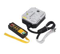 FTVOGUE Ensemble Récepteur de Télécommande de Grue Industrielle, Contrôleur de Palan électrique à Poignée Unique AC 380V avec Lumière LED pour Convoyeur de Grue, Machine CNC, équipement (24V)