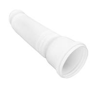 FTVOGUE Extension de Tuyau de Descente D'évacuation de Pluie Extension de Tuyau de Descente Flexible en PE Extensible 20 à 59 Pouces avec Bloc Anti-éclaboussures pour Auges D'avan (White)