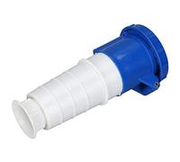 FTVOGUE Fiche D'alimentation Industrielle 3 Broches, 63A 250V IP67 étanche | Contacts à tige en cuivre à noyau complet, coque en polypropylène résistant à la chaleur, joint en caoutchouc contre les
