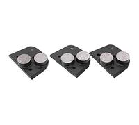 FTVOGUE Fillet Disque de Polissage Diamant, 30# 2 Dents Noir | Façonnage de la surface du verre en béton, haute netteté, remplacement rapide par verrouillage, fonctionnement à faible