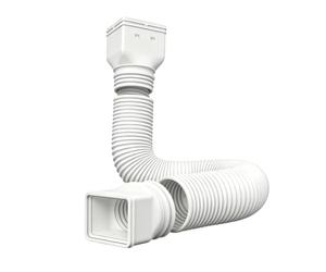 FTVOGUE Flexible Downspout Extension Pipe, 62 Pouces Extensible | Construction en Plastique, Résistance au Soleil et au Vieillissement, Contrôle du Ruissellement des Gouttières, Avant-toits