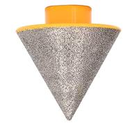 FTVOGUE Foret à Chanfrein biseauté en Diamant, Foret à Fraiser, Fraisage de Trous de Granit, Brasage sous Vide, 80 pour Céramique et Marbre (50MM)