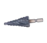 FTVOGUE Foret étagé, Foret à Cannelure Hélicoïdale M35 en Cobalt 9 étapes de 5 Mm à 21 Mm avec Tige de 1 à 4 Pouces, 4 Cannelures pour Acier Inoxydable, Métal Dur, Bois, Plastique pour les