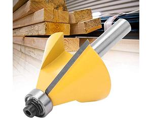 FTVOGUE Fraise à bois biseautée 8mm angle 30° pour défonceuse | Biseautage précis, finitions professionnelles, longue durée de vie, pour chanfreinage, décoration de bords et joints