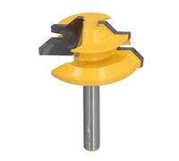 FTVOGUE Fraise à Tenon à 45 Degrés pour le Travail du Bois, Alliage YG6 et Acier au Carbone 45, Tige de 1 4 Po, 38 1 Mm, pour Tiroirs, Armoires, Portes, Fenêtres
