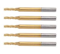 FTVOGUE Fraise en Carbure de Tungstène 3 Dents, Queue de 3,175 Mm, | Fraise à fond plat pour sculpture sur bois, diamètre 2 mm pour Relief 3D, perçage de PCB acrylique, fraisage de résine,