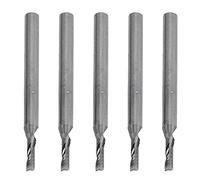 FTVOGUE Fraise Hélicoïdale à une Seule Coupe, Queue de 1/8 Pouce pour | Mèche de routeur de bordure en carbure de tungstène, diamètre de coupe de 3.175mm, fente en bois acrylique CNC, cannelures