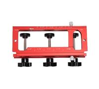 FTVOGUE Gabarit de Charnière de Porte, Kit de Gabarit de Charnière de Porte de Routeur en Alliage d'aluminium, de Mortaise Réglable pour Charnières de 2,5 Pouces à 5, Pouces, Convient aux Portes de