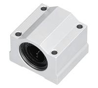FTVOGUE Glissières à Roulement à Billes Linéaires Bloc Coulissant en Alliage d'aluminium Roulement à Mouvement Linéaire de 20 Mm de Diamètre Intérieur pour Tiges de Guidage CNC, Dispositifs de