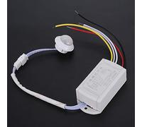 FTVOGUE Interrupteur à Capteur Infrarouge ABS Détecteur de Mouvement Interrupteur de Lumière 220 V 120 à 360 DegréS Portée de 4 à 8 M Délai de 30 à 60 S pour Lampe Murale Couloir Escalier Garage