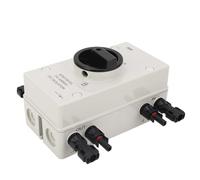 FTVOGUE Interrupteur de Déconnexion Solaire Photovoltaïque 4P, Interrupteur d'isolateur Solaire PC 1000 V 32 A IP66 étanche, 8 KV Uimp 1500 V Ui, pour les Installateurs de Systèmes Solaires sur le