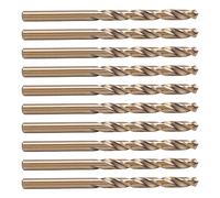 FTVOGUE Jeu de Forets Forets à Tige Droite en Acier Rapide 5,0 Mm 5,2 Mm, HSS Revêtus pour Bords de Coupe Rapides en Métal 10 Pièces pour les Utilisateurs de Perceuses électriques et de Perceuses