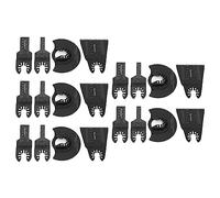 FTVOGUE Jeu de Lames de Scie Oscillantes, Lame Multi-outils en Acier à Haute Teneur en Carbone 20 Pièces 10 Mm 20 Mm 65 88, Lame d'outil Oscillant à Coupe Rapide pour le Jointoiement du Bois, du