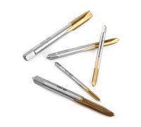 FTVOGUE Jeu de Tarauds HSS Kit de Tarauds à Vis M3 à M8, 5 Pièces de à Filetage Machine avec éjection de Copeaux vers l'avant, pour Taraudage Traversant et Réparation de Filetage
