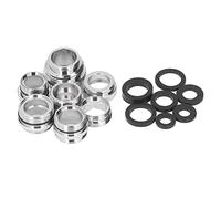 FTVOGUE Kit D'adaptateur de Robinet en Laiton 7 Pièces/Ensemble, Ensemble D'adaptateurs Mâles Femelles de 7 Pièces avec Joint étanche pour Tuyau D'arrosage Filtre à Eau D'évier de